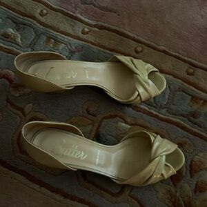 Designer Butter heels. Cream color patent leather. 2” heels. Like new